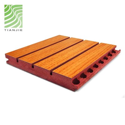 Acoustic panels fireproof wood groove wooden acoustic panels for auditorium