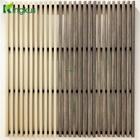 Wood Grain Color Pet Acoustic Baffle Strip Suspended False Ceiling